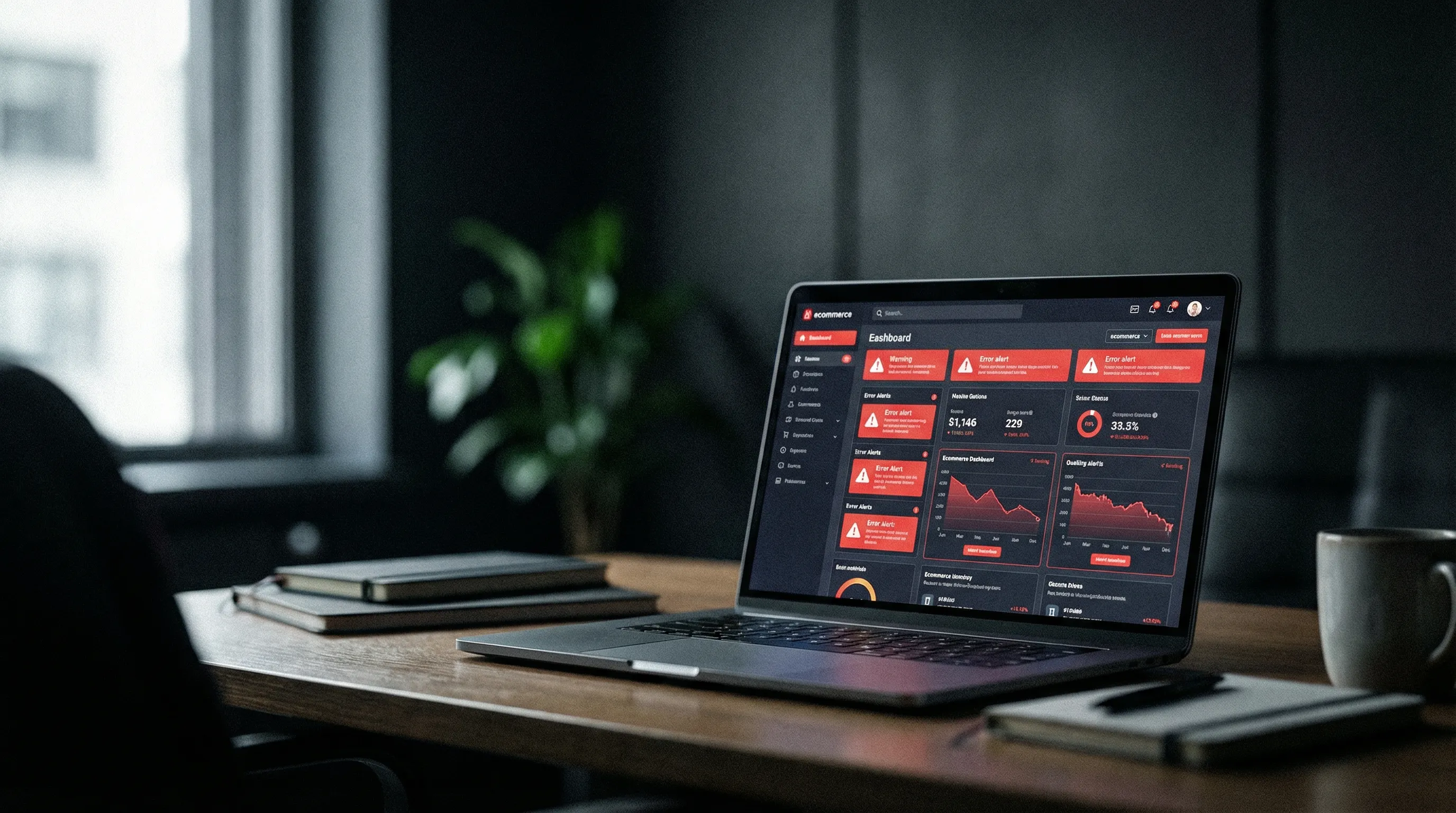 Shopify-Fehler vermeiden – Dashboard mit Warnindikatoren